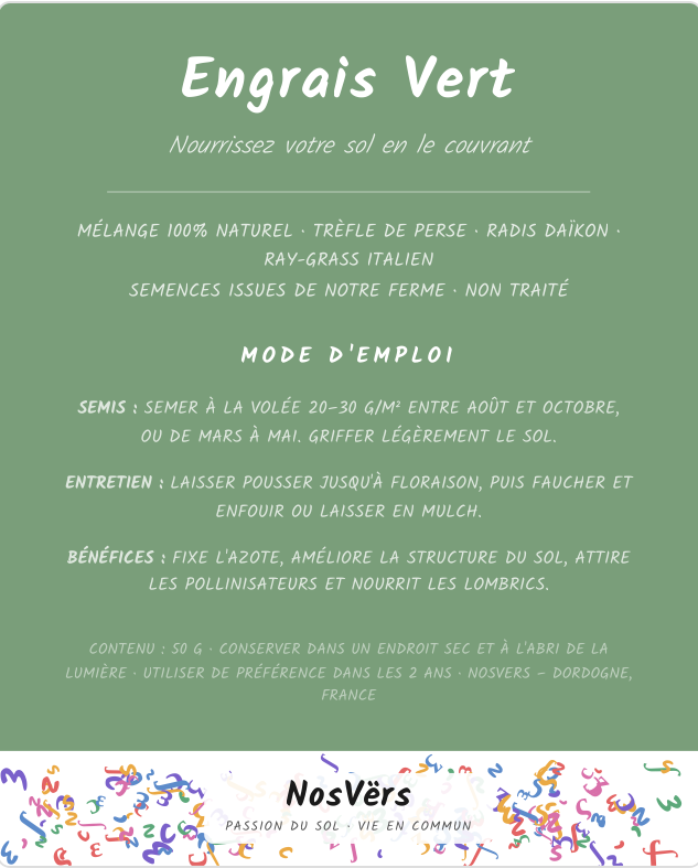 Pack Engrais Vert Universel NosVers – Image 3