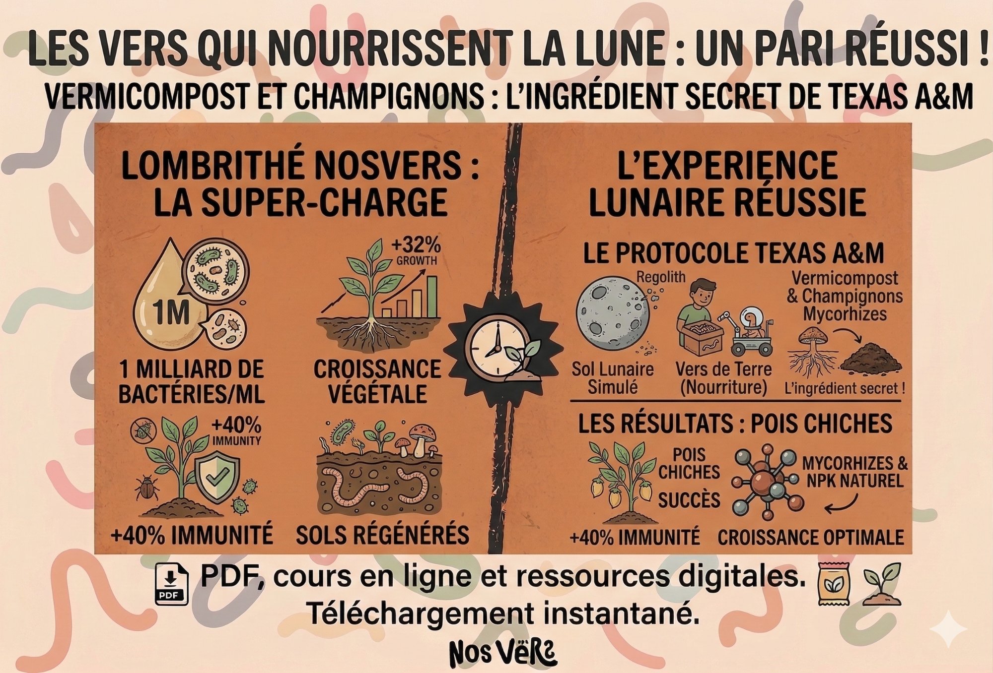 Les vers de terre qui veulent nourrir la Lune